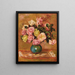 Bouquet de roses dans un vase - Pierre-Auguste Renoir — kehystetty taideteos seinällä