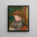 Buste de femme - Pierre-Auguste Renoir — kehystetty taideteos seinällä