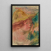 Buste au chapeau - Pierre-Auguste Renoir — kehystetty taideteos seinällä