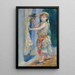 Enfant avec un oiseau Mademoiselle Fleury en costume algérien - Pierre-Auguste Renoir — kehystetty taideteos seinällä