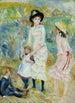 Enfants sur le rivage Guernesey - Pierre-Auguste Renoir — näkymä teoksesta