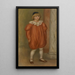 Claude Renoir en costume de clown - Pierre-Auguste Renoir — kehystetty taideteos seinällä