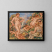 Composition cinq baigneuses - Pierre-Auguste Renoir — kehystetty taideteos seinällä