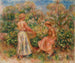Kaksi naista puutarhassa Cagnesissa - Pierre-Auguste Renoir — näkymä teoksesta