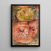 Deux roses - Pierre-Auguste Renoir — kehystetty taideteos seinällä
