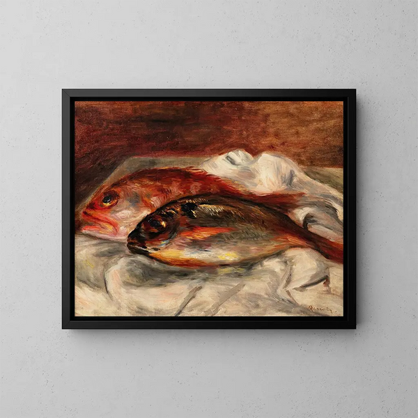 Dorade et rascasse - Pierre-Auguste Renoir — kehystetty taideteos seinällä