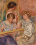 Embroiderers Les Brodeuses - Pierre-Auguste Renoir — näkymä teoksesta