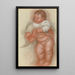 Enfant nu debout - Pierre-Auguste Renoir — kehystetty taideteos seinällä