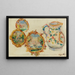 Faience-maalaukset koristeltuina - Pierre-Auguste Renoir — kehystetty taideteos seinällä