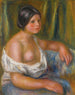 Femme en bleu - Pierre-Auguste Renoir — näkymä teoksesta