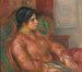 Nainen vihreässä tuolissa - Pierre-Auguste Renoir — näkymä teoksesta
