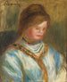 Femme au corsage bleu - Pierre-Auguste Renoir — näkymä teoksesta