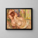 Nainen nukkuvassa - Pierre-Auguste Renoir — kehystetty taideteos seinällä