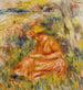 Nainen lukemassa maisemassa - Pierre-Auguste Renoir — näkymä teoksesta
