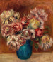 Flowers in a Green Vase Fleurs dans un vase vert - Pierre-Auguste Renoir — näkymä teoksesta