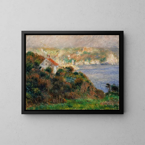 Sumuisuus Guernseyssä - Pierre-Auguste Renoir — kehystetty taideteos seinällä