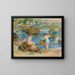 Pojat alasti kallioilla, Guernsey - Pierre-Auguste Renoir — kehystetty taideteos seinällä