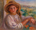 Nuori nainen parvekkeella, Cagnes - Pierre-Auguste Renoir — näkymä teoksesta