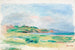 Golfin maalaus, meri, vihreät jyrkänteet - Pierre-Auguste Renoir — näkymä teoksesta