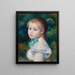 Head of Young Girl Tête de jeune fille - Pierre-Auguste Renoir — kehystetty taideteos seinällä