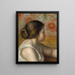 Tête de jeune fille - Pierre-Auguste Renoir — kehystetty taideteos seinällä