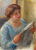 Jeune femme lisant - Pierre-Auguste Renoir — näkymä teoksesta