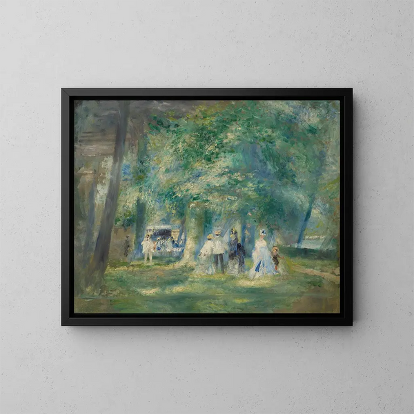 La fête de Saint-Cloud - Pierre-Auguste Renoir — kehystetty taideteos seinällä