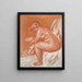 La toilette ou Femme nue s'essuyant - Pierre-Auguste Renoir — kehystetty taideteos seinällä