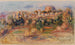 Maisemamaalaus La Gaude - Pierre-Auguste Renoir — näkymä teoksesta