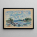 Maisema Pont-Avenista - Pierre-Auguste Renoir — kehystetty taideteos seinällä