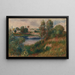 Väritarjonta Vétheuil'n maisemamaalaus - Pierre-Auguste Renoir — kehystetty taideteos seinällä