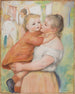 La blanchisseuse et son enfant Aline et Pierre - Pierre-Auguste Renoir — näkymä teoksesta