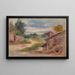"Kylän polku" - Pierre-Auguste Renoir — kehystetty taideteos seinällä