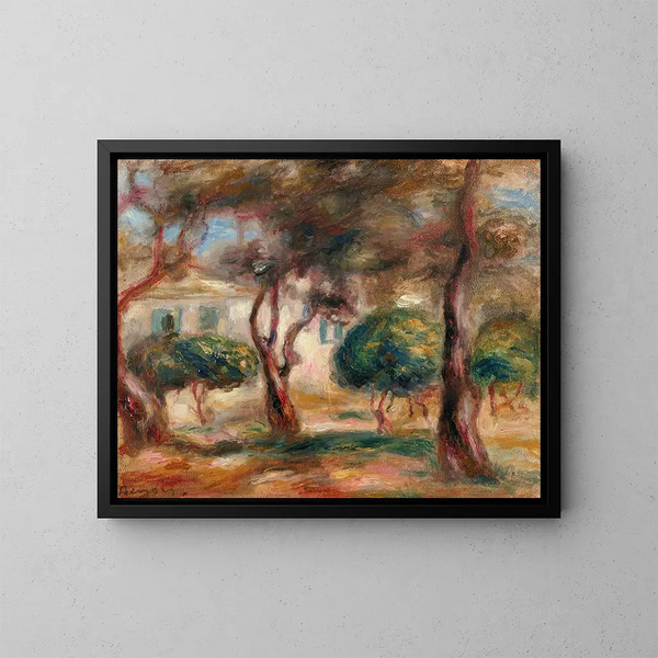Le Jardin des Collettes - Pierre-Auguste Renoir — kehystetty taideteos seinällä