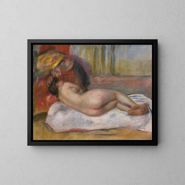 Le Repos - Pierre-Auguste Renoir — kehystetty taideteos seinällä