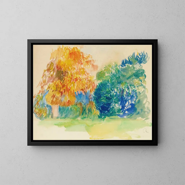 Puut - Pierre-Auguste Renoir — kehystetty taideteos seinällä