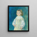 Lucie Bérard Enfant en blanc - Pierre-Auguste Renoir — kehystetty taideteos seinällä