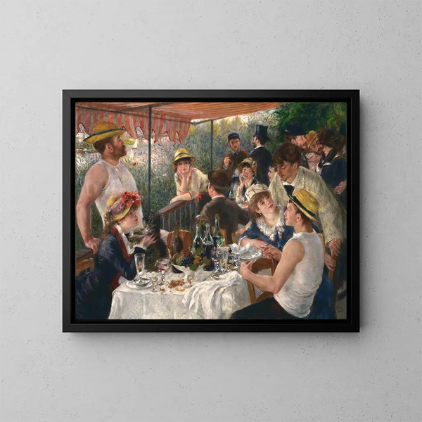 Lounas kanoottilaiset - Pierre-Auguste Renoir — kehystetty taideteos seinällä