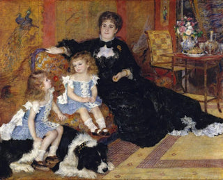 Madame Georges Charpentier, Marguerite-Louise Lemonnier ja hänen lapsensa Georgette-Berthe ja Paul-Émile-Charles - Pierre-Auguste Renoir — näkymä teoksesta