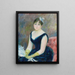 Madame Léon Clapisson - Pierre-Auguste Renoir — kehystetty taideteos seinällä