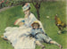 Madame Monet ja hänen poikansa - Pierre-Auguste Renoir — näkymä teoksesta