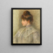 Madame Powers née Suzanne Noël - Pierre-Auguste Renoir — kehystetty taideteos seinällä