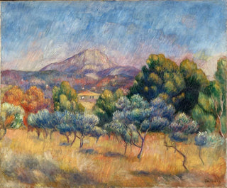 Mont Sainte-Victoire - Pierre-Auguste Renoir — näkymä teoksesta