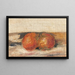 Luonnonkuvaus, kaksi omenaa - Pierre-Auguste Renoir — kehystetty taideteos seinällä
