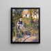 Nini dans le jardin Nini Lopez - Pierre-Auguste Renoir — kehystetty taideteos seinällä