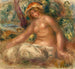 Nu istuessaan - Pierre-Auguste Renoir — näkymä teoksesta