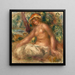 Nu istuessaan - Pierre-Auguste Renoir — kehystetty taideteos seinällä