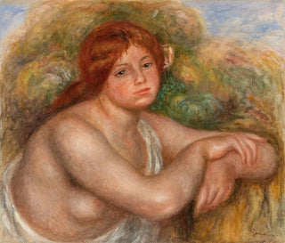 Muotokuva naisesta, naisen pää - Pierre-Auguste Renoir — näkymä teoksesta