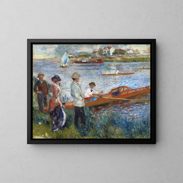 Rameurs à Chatou - Pierre-Auguste Renoir — kehystetty taideteos seinällä