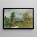 Maisemamaalaus tie - Pierre-Auguste Renoir — kehystetty taideteos seinällä